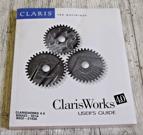 Claris Works 4.0 for Macintosh - User's Guide - Vintage  Computing Mac SEALED — image 1