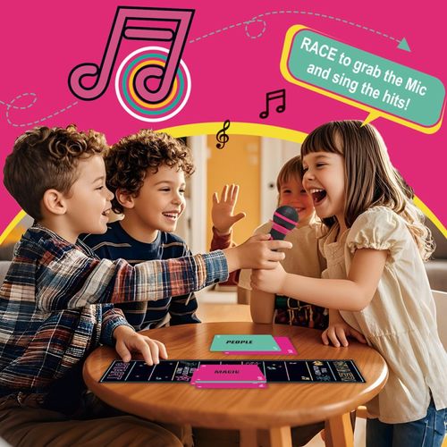 Grab The Mic Fun Music Card Game Family Karaoke Party Board Games  2-10 Players — image 7
