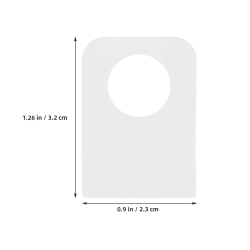Durable White Pet Hanging Tabs Transparent Design for Office and Craft Use — image 7