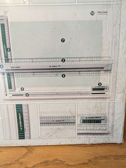 Faber Castell TK-System Plus A3 Drawing Board Drafting Table Set w/Templates — image 18