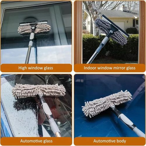 4.5M Telescopic Squeegee Cleaner Window Glass Cleaning Kit Extendable Pole Tool — image 5