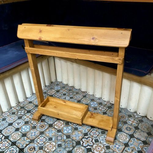Wooden Saddle Rack stand Handmade multi use blanket drying rails,hooks,storage  — image 1