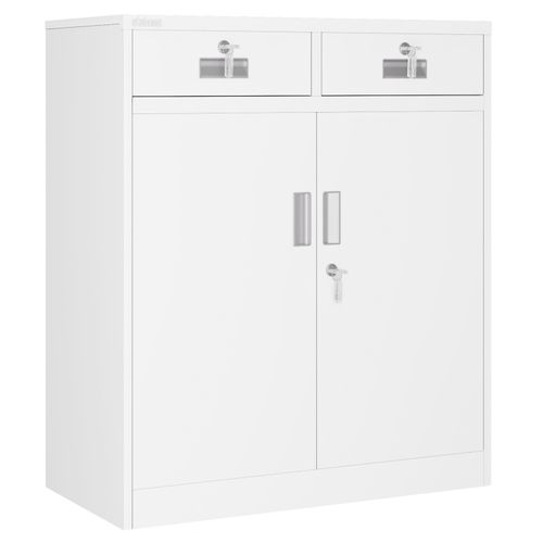 Atahome Metal Cabinet Storage Cupboard Lockable Steel Cabinet Adjustable Shelves — image 2