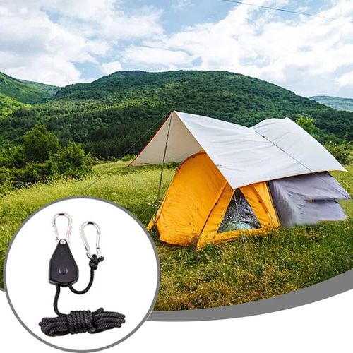 8Pcs Rope Ratchet Adjustable Light Hanger Tent Carbon Filter Hydroponic Grow UK — image 9