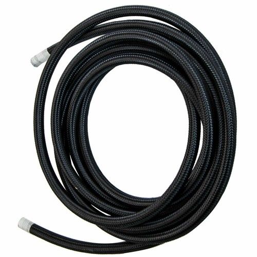 AN10 10AN Nylon Stainless Steel Braided Fuel Oil Gas Air Line Hose Pipe 6 Meters