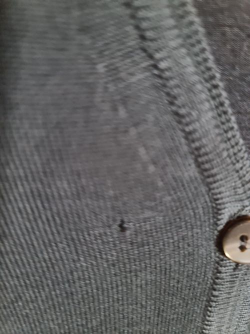 Vintage Pulligan Black Cardigan V Neck Fine Knit Button Up Jumper Size XS — image 3