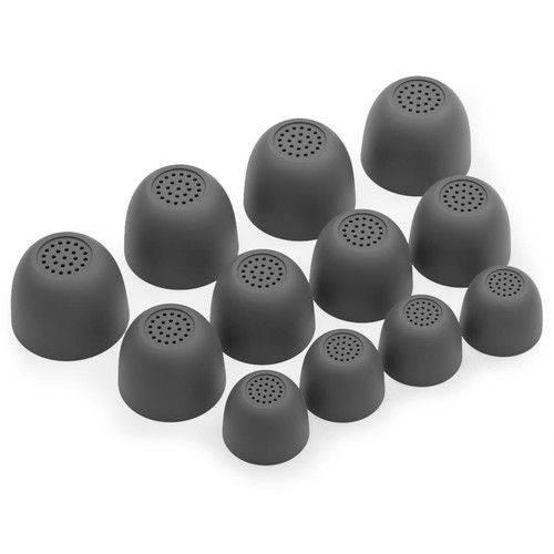 12 x Silicone EarBuds Ear Tips For Samsung Galaxy Buds FE Earphones in Grey