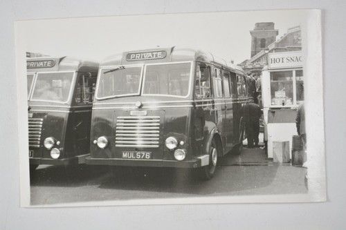 Dennis Bus Coach Private Mul 576 Hot Snacks Stall Photo c1960s Photo c1980s Prin