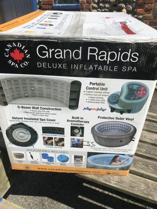 2026 Grand Rapids inflatable spa Includes LED lighting & Aroma Therapy