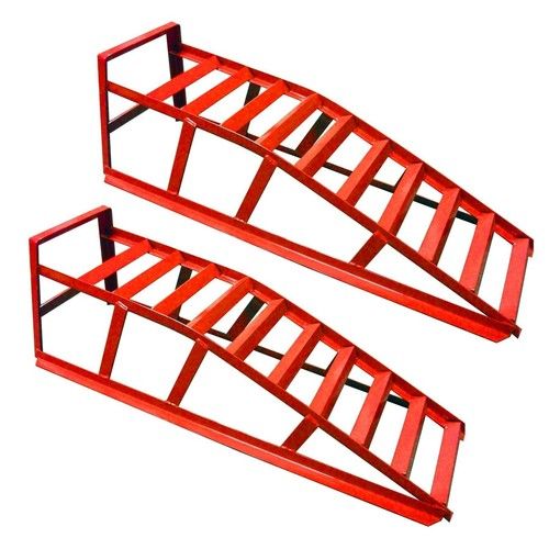 Royal Heavy Duty Car Ramps Pair 2 Tonne Steel 10 Cross Beams Garage Workshop