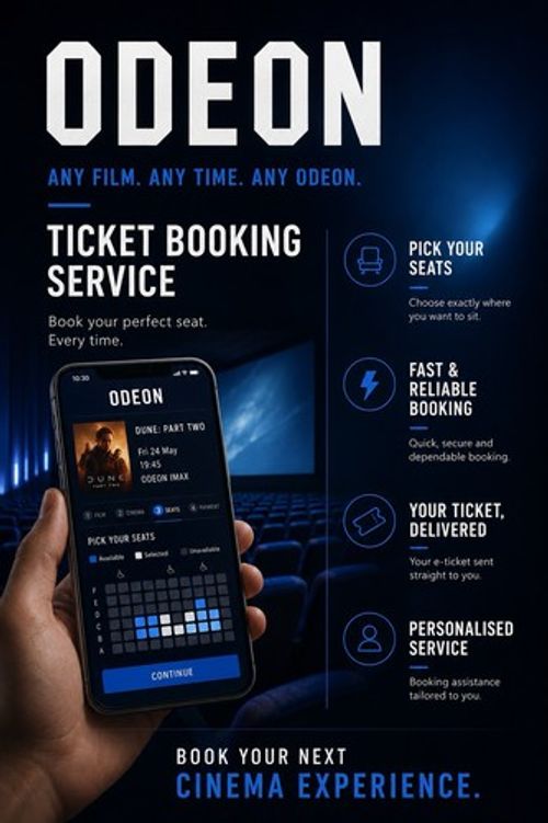 ODEON Ticket Booking Service - 1 Ticket Only - Recliner