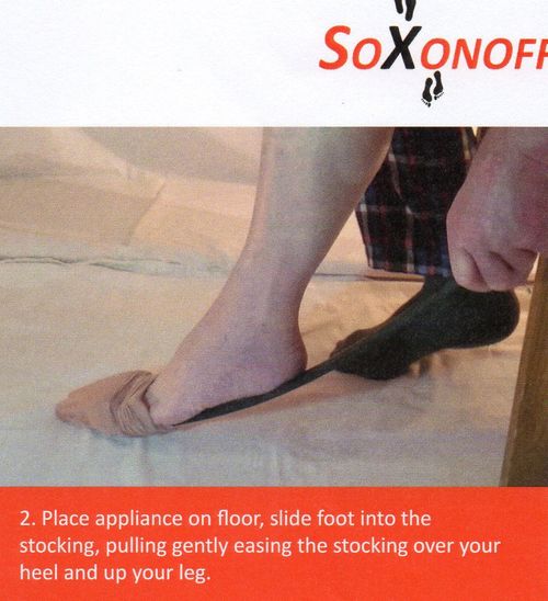 COMPRESSION STOCKING and SOCK AID Easy On/Off - SOXONOFF DOES THE JOB  — image 3