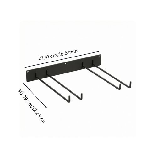 Wall-Mounted Tool Storage Rack with Hooks Multi-Function for Shed — image 7