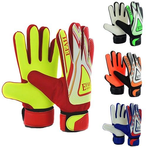EFAH SPORTS Football Goalkeeper Gloves For Kids Boys Soccer Glove with Grip Palm