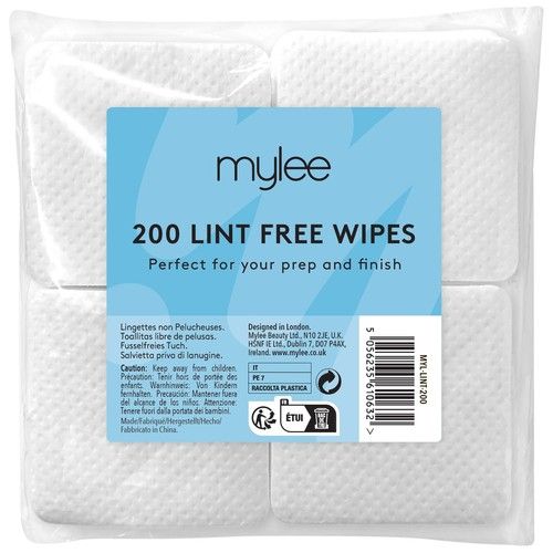 Mylee Lint Free Nail Wipes 200 Manicure Pedicure Absorbent Gel Removal Soft Pads