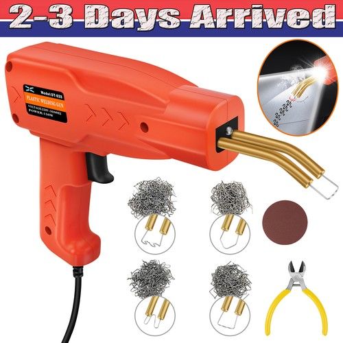 150W Plastic Welding Machine Car Bumper Repair Kit, 800Pcs Hot Staples Welding