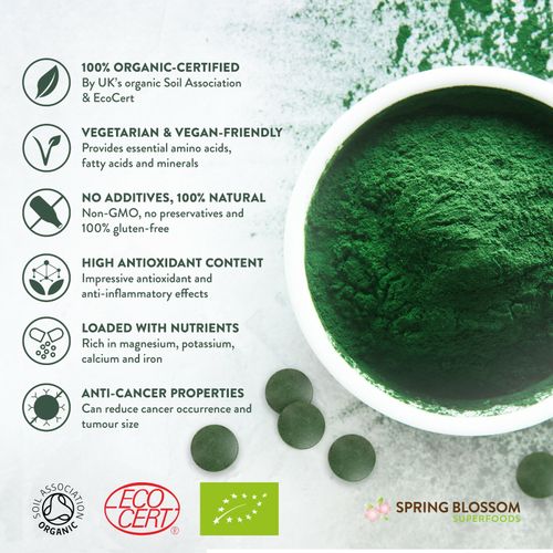500G 100% ORGANIC SPIRULINA (1,000 x 500MG) TABLETS IMMUNE BOOSTER MULTIVITAMIN — image 3