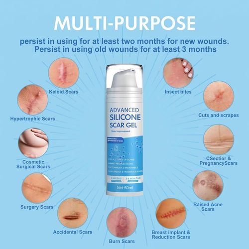 Silicone Scar Gel, Effective Scar Cream for Old and New Scars 50ML — image 6