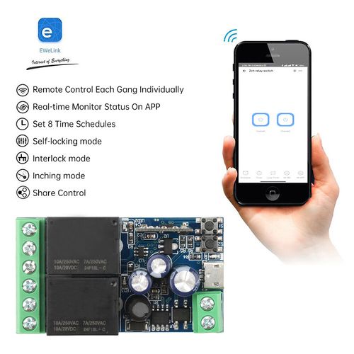 eWeLink WIFI Smart Switch 2 Channel Relay Receiver 10A Support Voice Control — image 10