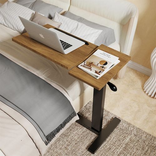 Overbed Table with Wheel Adjustable Height and Angle Home Desk Mobility Table UK — image 8