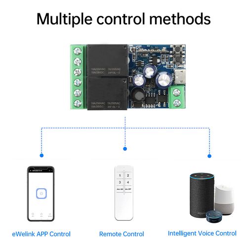 eWeLink WIFI Smart Switch 2 Channel Relay Receiver 10A Support Voice Control — image 4