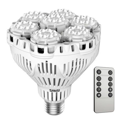 SANSI 40W Standing Grow Light for Indoor Plants Full Spectrum With Timer Remote