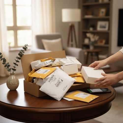 8 Lost Packages Unclaimed Undelivered Post Parcel Joblot Royalmail Returns Box — image 4