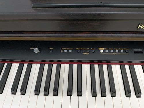 Roland HP103e digital piano and stool in dark rosewood finish stock number 26392 — image 9