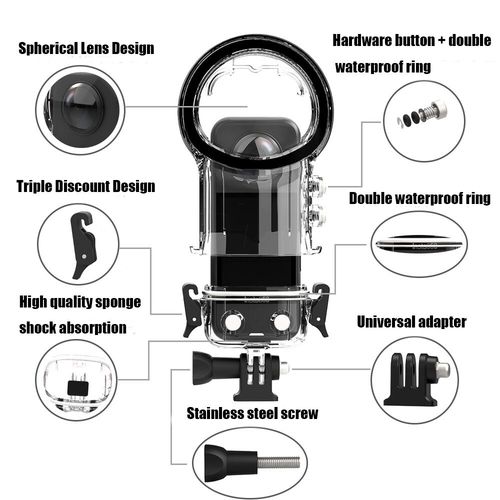 For Insta360 X4 Waterproof Case Invisible 360° Fully Diving Shell Accessories — image 6