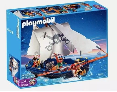 Playmobil 5810 Pirate Ship - Pirate Corsair Fun Imaginative Role-Play FREE POST
