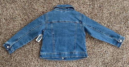 NWT Old Navy Jean Jacket Toddler Size 4T Medium Wash — image 7