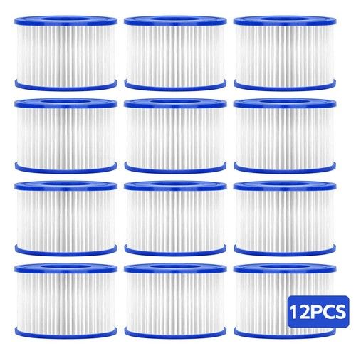 2-12PCS Bestway Lazy Lay-Z-Spa Filters VI Cartridge, Hot Tub Spa Swimming Pool