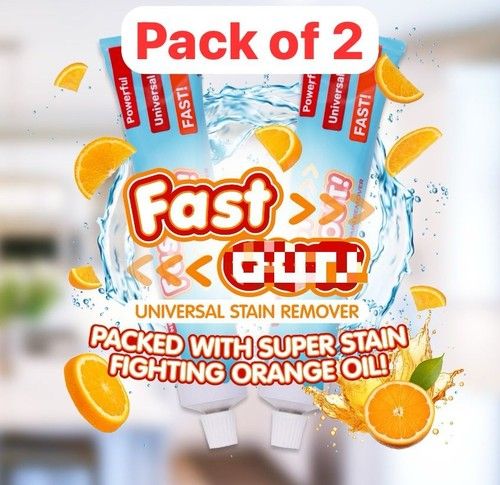 2 x Fast Universal Out Stain Remover Cream 100ml Eco Friendly Fabric Laundry