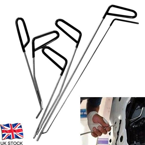 6x Auto PDR Puller Rods Dent Paintless Repair Tools Car Removal Hail Push Kit