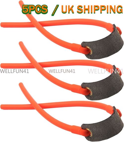 5PCS Catapult Band Slingshot Replacement Rubber Bands Tubular Elastic Barnett UK — image 4