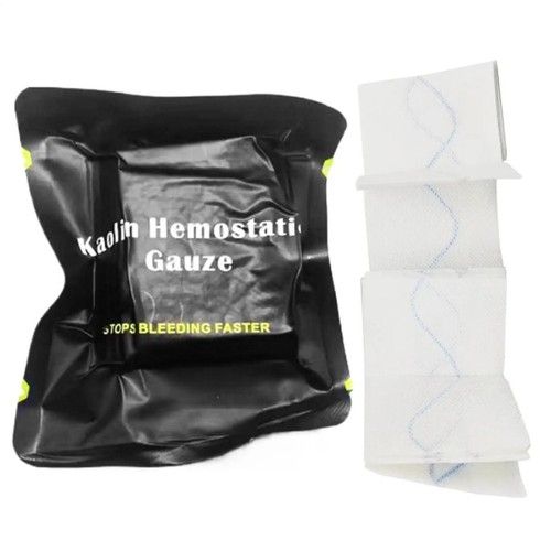 Hemostatic Kaolin Gauze Stop Bleeding Gauze Emergency Wound Dressing Wound Care
