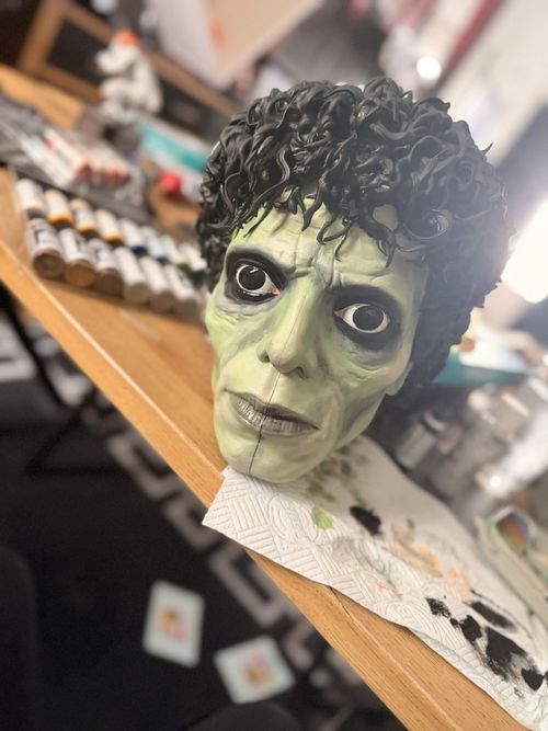 Michael Jackson Thriller 3d Resin Head Model Fully Hand Painted — image 1