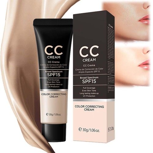 SPF 15 CC Cream Foundation Color Correcting & Anti Redness Cream with