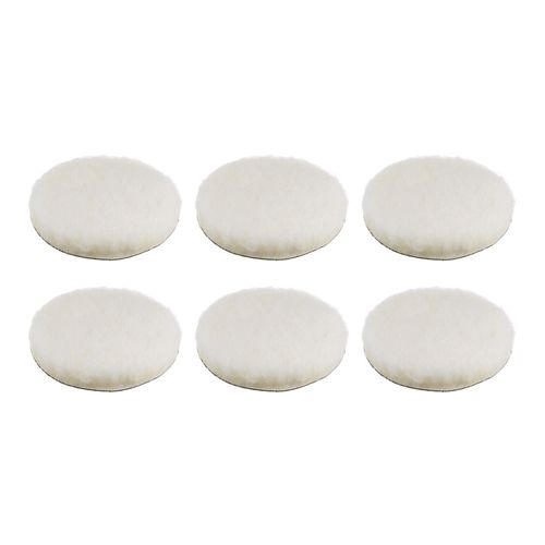 6pcs Wool Buffing Pads 6 Inch Polishing Pad Polishing Buffing Pad Hook and Loop — image 1