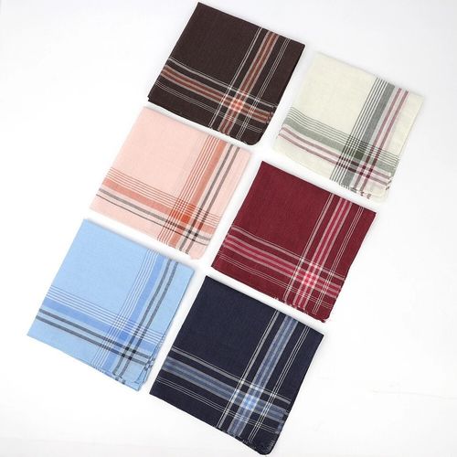 12PCS Men's Handkerchiefs Large Cotton Hankies Premium Soft Gents Hankies UK — image 8