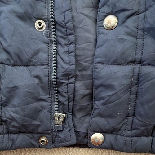 Polo Ralph Lauren Boys Navy Hooded Down Puffer Zip Jacket 4T Autumn/Winter