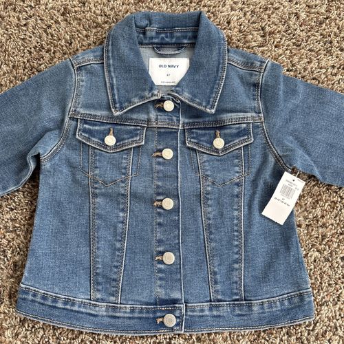 NWT Old Navy Jean Jacket Toddler Size 4T Medium Wash — image 6
