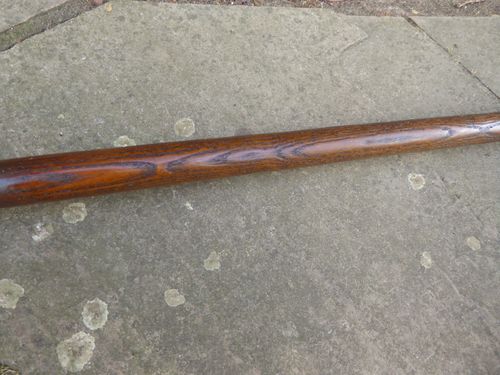 Vintage Pitch Fork - hay fork - 2 Prong Old Farm Tool. Long wooden handle. — image 3
