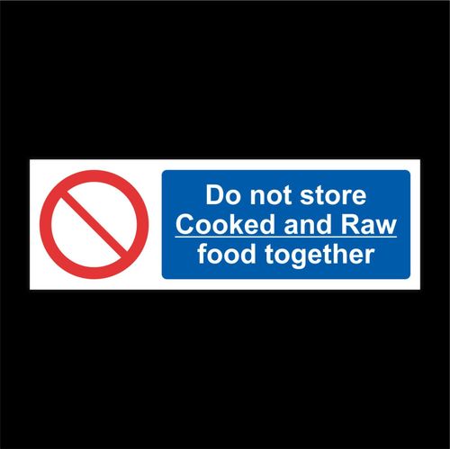 Kitchen Health & Safety Sign Catering Food Hygiene Warning Sticker 200mm — image 9