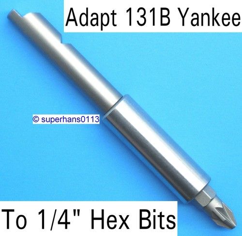 1/4" Hex Adapter 131B Stanley Yankee Screwdriver 8mm / 5/16" Bit Adaptor 131