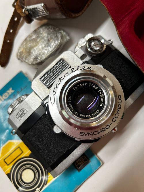 “Vintage Zeiss Ikon Contaflex SLR Camera Kit - Boxed/Case/Manual READ CLEANING” — image 4