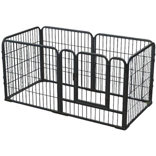 Metal Dog Playpen Foldable Puppy Exercise Pen Pet Fence for Medium/Small Animals