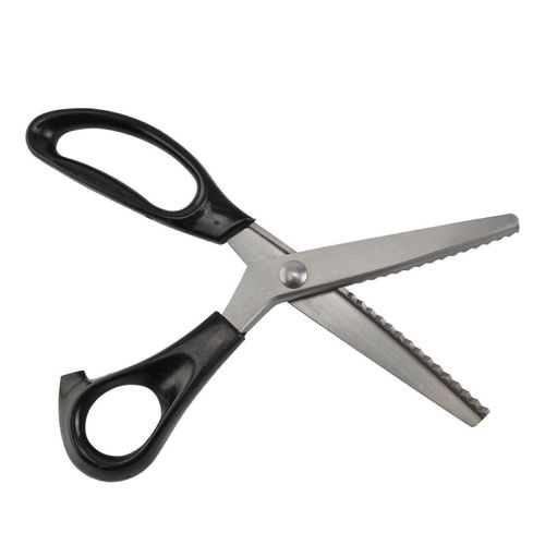 Pinking Shears, Professional Dressmaking Scissors Crafts Zig Zag Cut Scissors BO — image 11