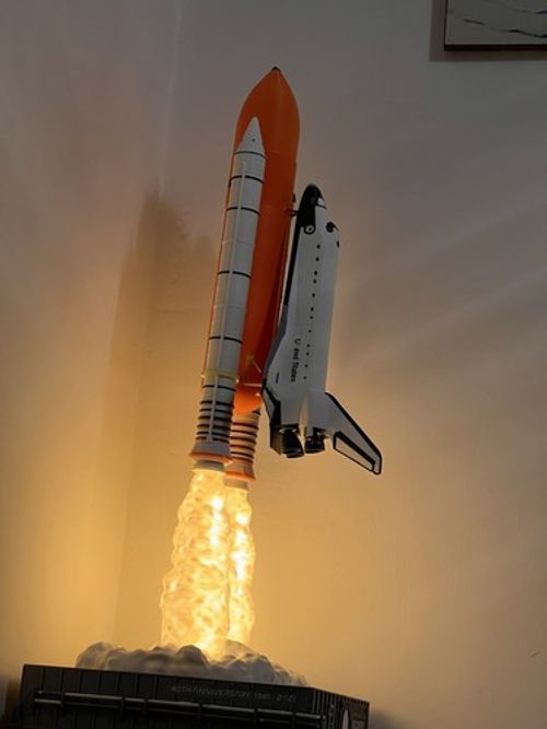 1:144 US NASA STS Discovery OV-103 Space Shuttle Model Night Light-up Night Lamp