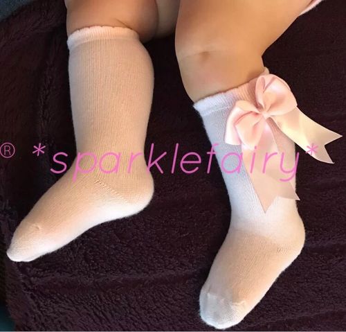 Spanish Socks - Knee High Double Bow. Baby/Girls/School Uniform PERFECT PRINCESS — image 12